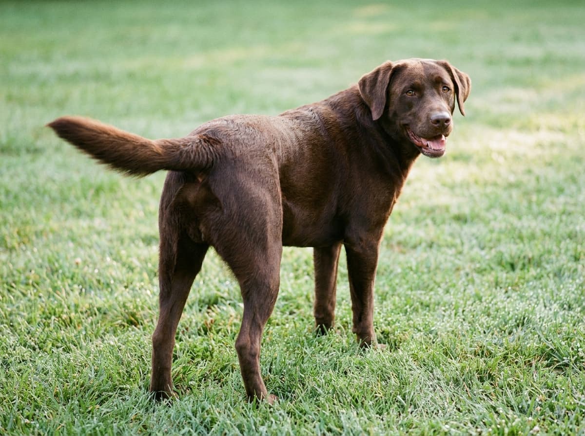 Tail Wagging — Dog with tail wagging